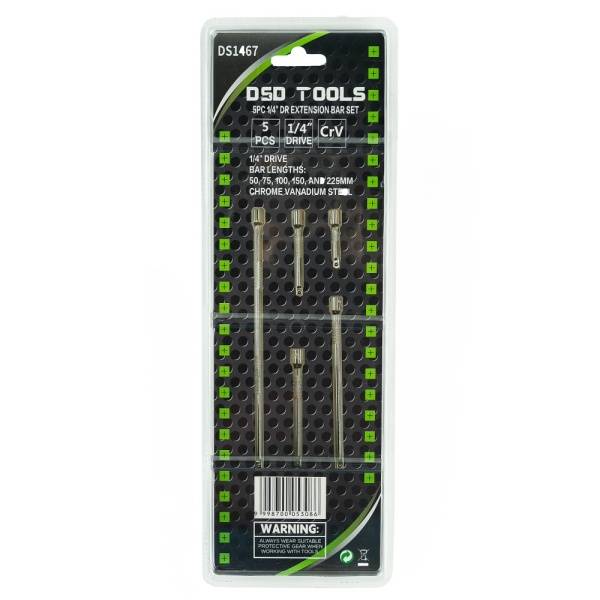 5PC 1/4" DR EXTENSION BAR SET DS1467