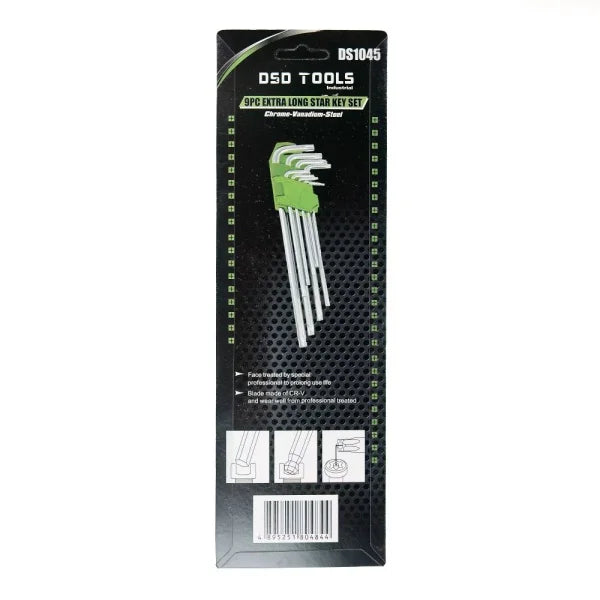 9PC EXTRA LONG STAR KEY SET DS1045