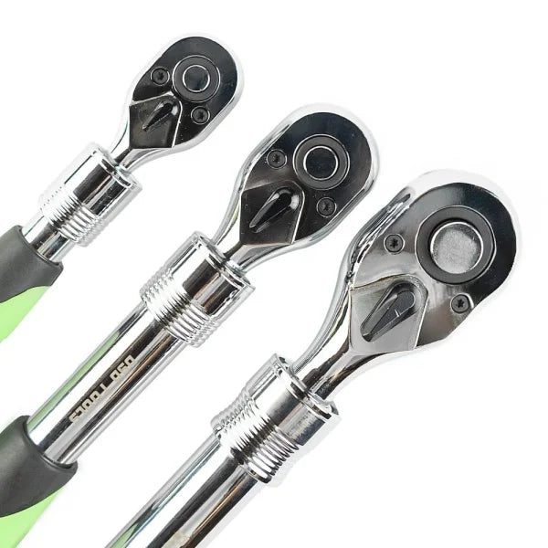 3PC EXTENDABLE RATCHET SET 1/4", 3/8" & 1/2" DRIVES DS1085