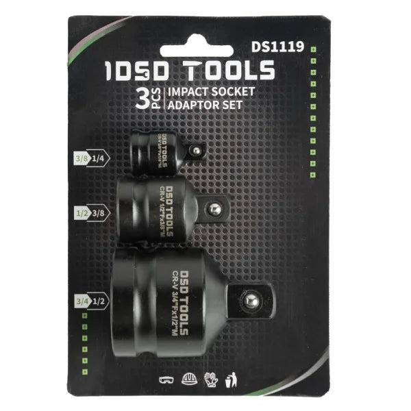 3PC IMPACT SOCKET ADAPTOR SET DS1119