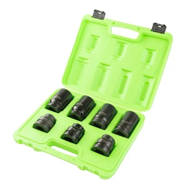 7PC 1" DRIVE METRIC & SAE TRUCK IMPACT SOCKET SET DS1145