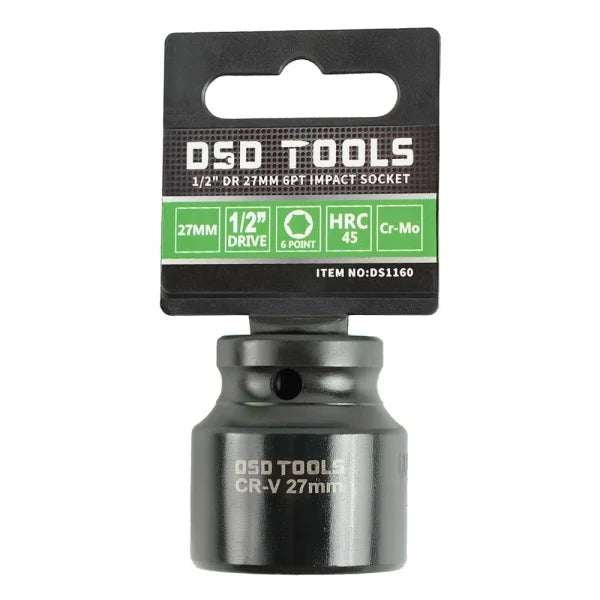1/2" DR 27MM 6PT IMPACT SOCKET DS1160