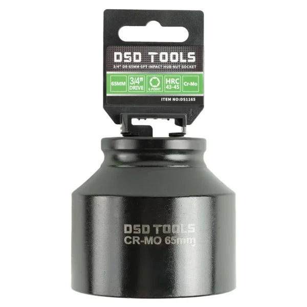 3/4" DR 65MM 6PT IMPACT HUB NUT SOCKET DS1165