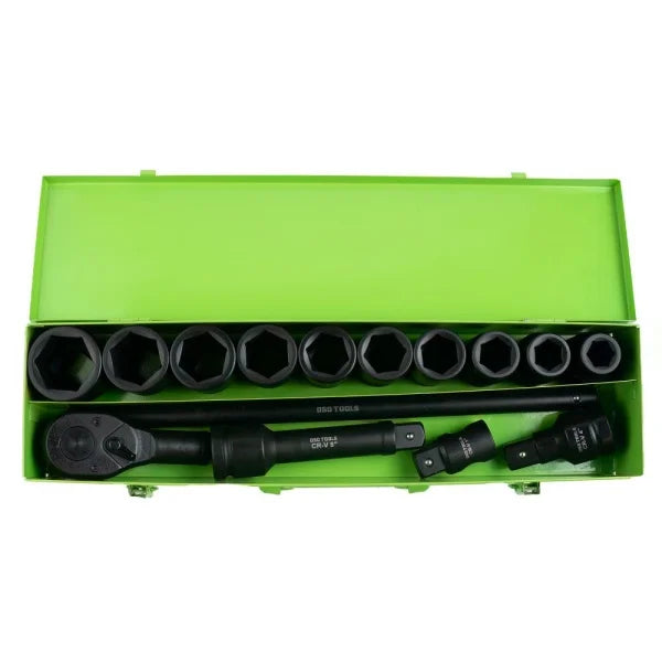 15PC 1" DR 6PT SHALLOW IMPACT SOCKET SET DS1178