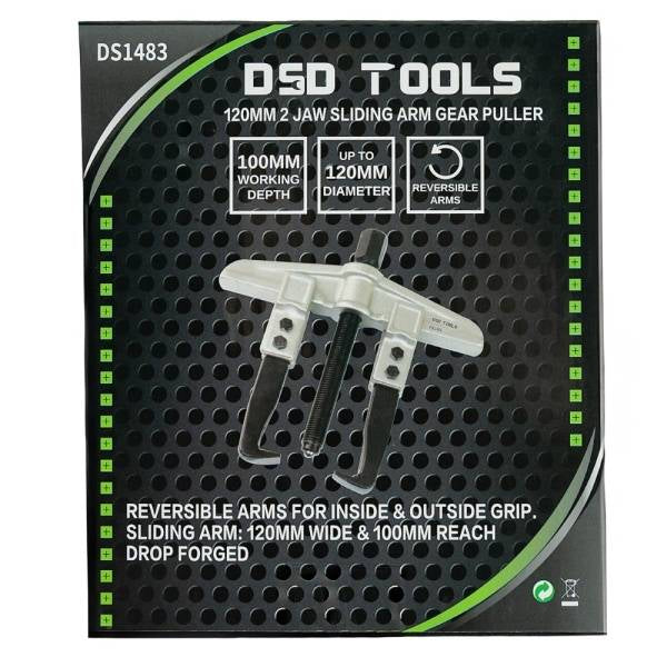 120MM 2 JAW SLIDING ARM GEAR PULLER DS1483