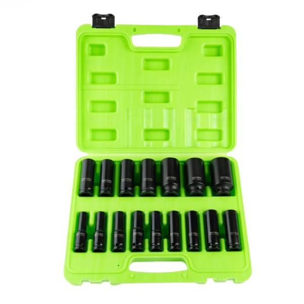 16PC 1/2" DR 12PT EUROPEAN IMPACT SOCKETS DS2007