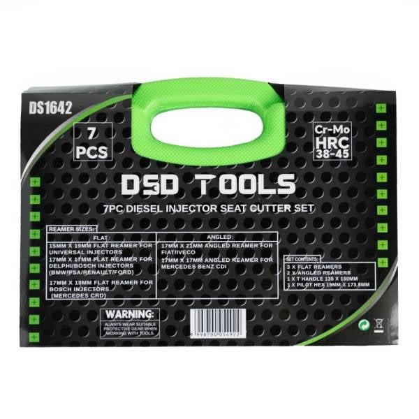 7PC DIESEL INJECTOR SEAT CUTTER SET DS1642
