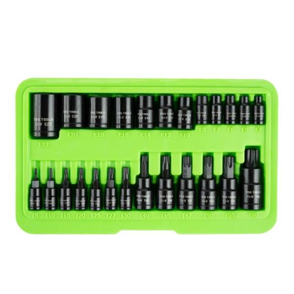 25PC IMPACT E STAR SOCKETS & STAR BIT SOCKETS DS1176