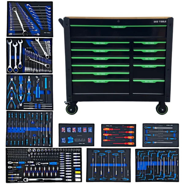 12 DRAWER ROLLER TOOL CHEST 10 CABINETS TOOLS INCLUDED DS1829