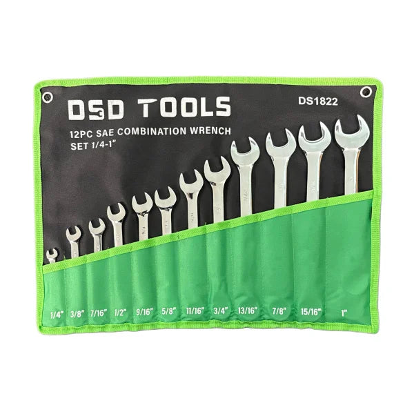 12PC SAE COMBINATION WRENCH SET DS1822