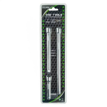 3PC 1/4" DR EXTENSION BAR SET DS1464