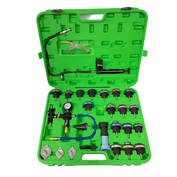 28PC COOLANT SYSTEM PRESSURE TESTER &amp; REFILL KIT DS1838
