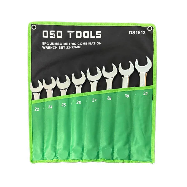 8PC JUMBO METRIC COMBINATION WRENCH SET 22-32MM  DS1813