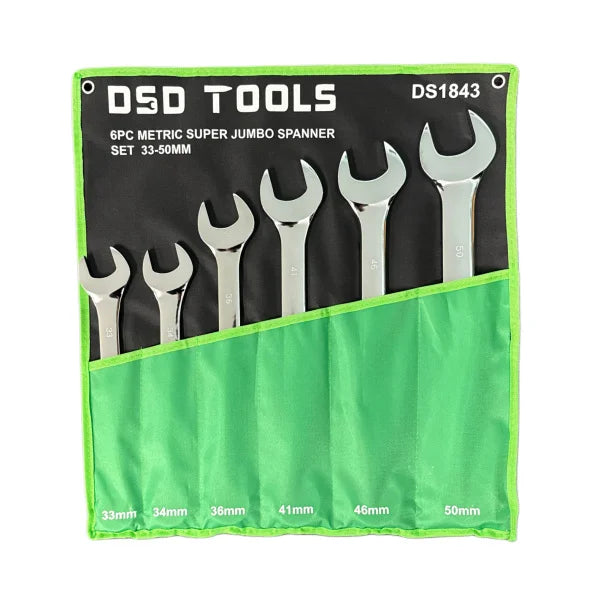6PC METRIC SUPER JUMBO SPANNER SET DS1843