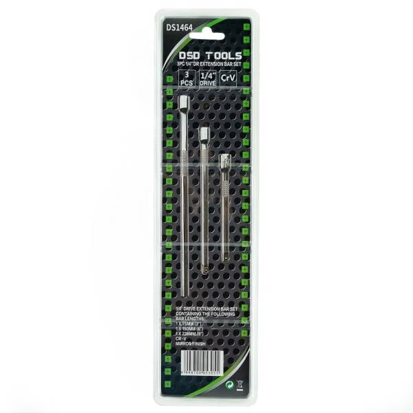 3PC 1/4" DR EXTENSION BAR SET DS1464