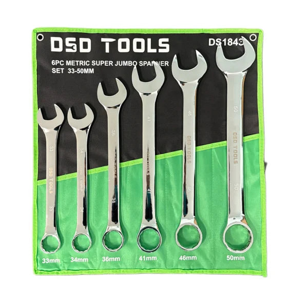 6PC METRIC SUPER JUMBO SPANNER SET DS1843