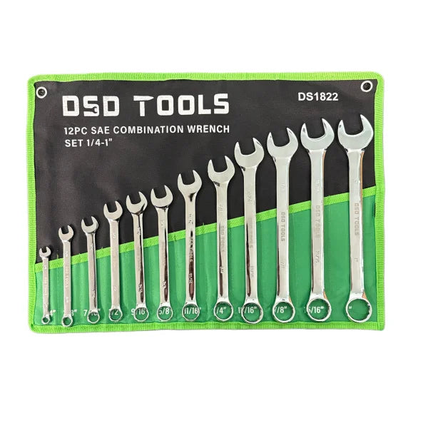 12PC SAE COMBINATION WRENCH SET DS1822