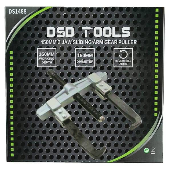 150MM 2 JAW SLIDING ARM GEAR PULLER DS1488