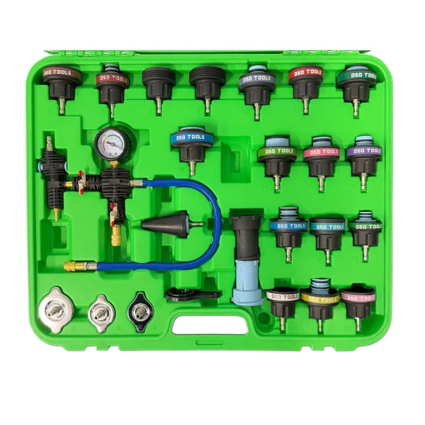 28PC COOLANT SYSTEM PRESSURE TESTER &amp;amp; REFILL KIT DS1838