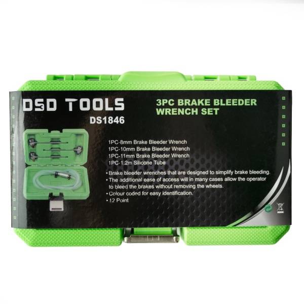 4PC BRAKE BLEEDER WRENCH SET 12PT DS1846