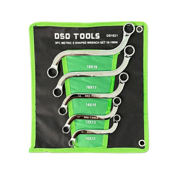 5PC METRIC S SHAPED WRENCH SET 10-19MM  DS1821