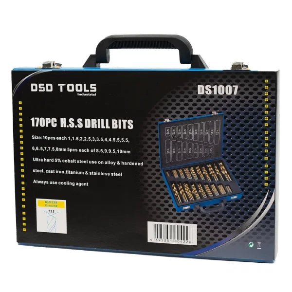 170PC H.S.S DRILL BITS DS1007