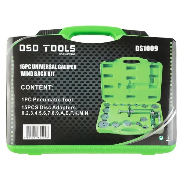 16PC UNIVERSAL CALIPER WIND BACK KIT DS1009