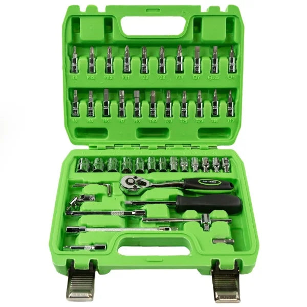 46PC 1/4 DR METRIC SOCKET &amp; BIT SET DS1036