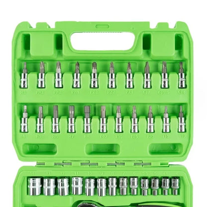 46PC 1/4 DR METRIC SOCKET &amp;amp; BIT SET DS1036