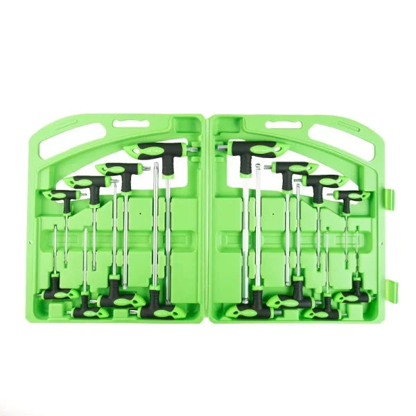 16PC T HANDLE HEX BALL &amp;amp; STAR SET DS1041