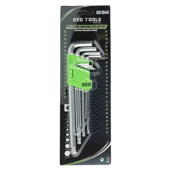 9PC EXTRA LONG BALL HEX KEY SET DS1044