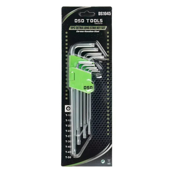 9PC EXTRA LONG STAR KEY SET DS1045