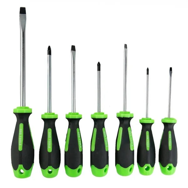 7PC SOFT GRIP SCREWDRIVER SET POZI &amp; SLOTTED DS1049