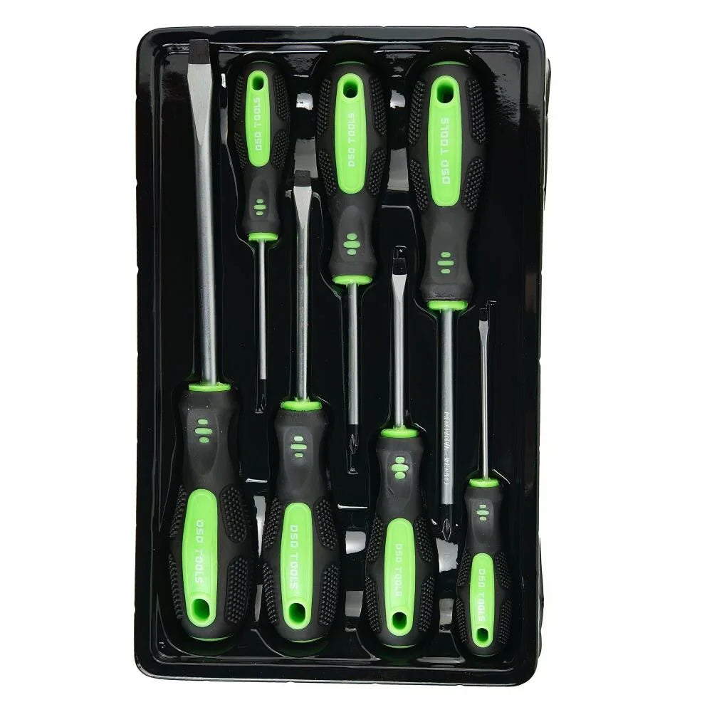 7PC CUSHIONED SCREWDRIVER SET SLOTTED AND PHILLIPS DS1054