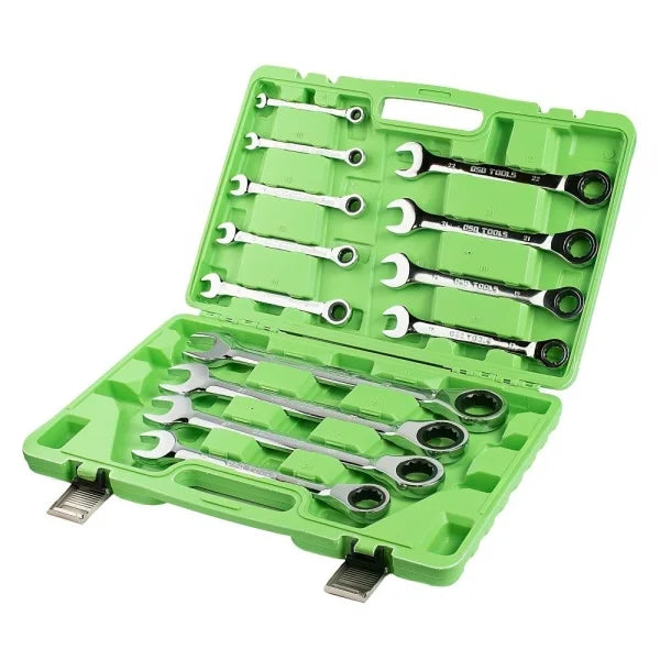 13PC METRIC GEAR RATCHET COMBINATION WRENCH SET DS1057