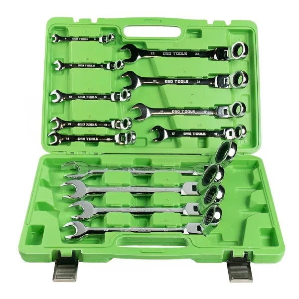 13PC METRIC FLEX GEAR RATCHET COMBINATION WRENCH SET DS1058
