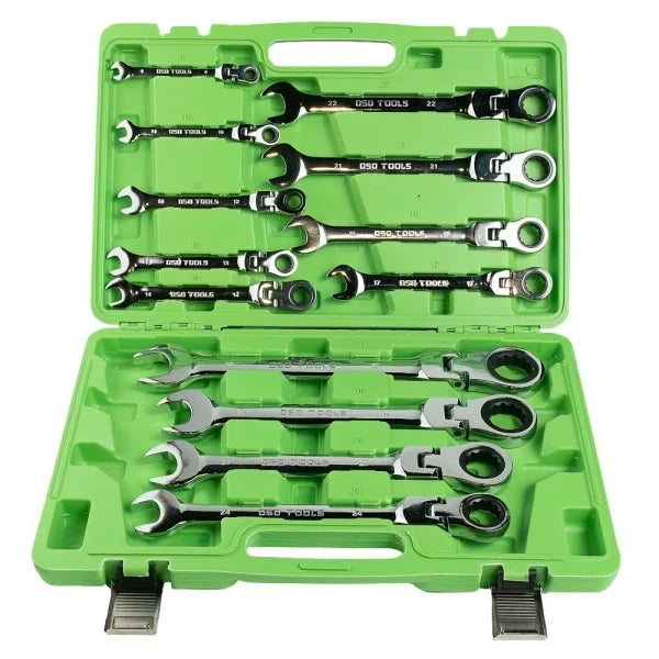 13PC METRIC FLEX GEAR RATCHET COMBINATION WRENCH SET DS1058