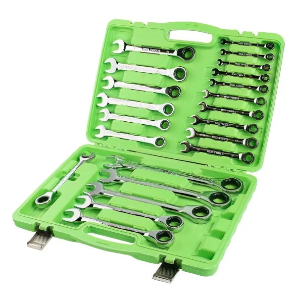 22PC METRIC GEAR RATCHET COMBINATION WRENCH SET DS1059