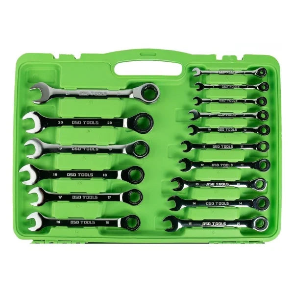 22PC METRIC GEAR RATCHET COMBINATION WRENCH SET DS1059