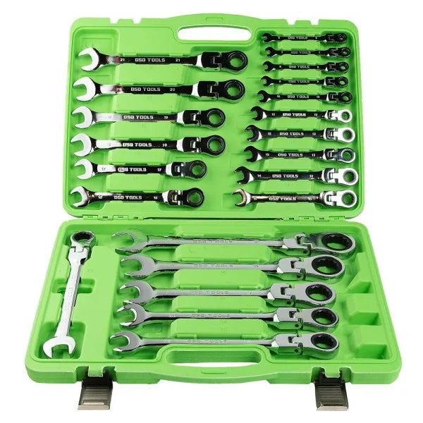 22PC METRIC FLEX GEAR RATCHET COMBINATION WRENCH SET DS1060