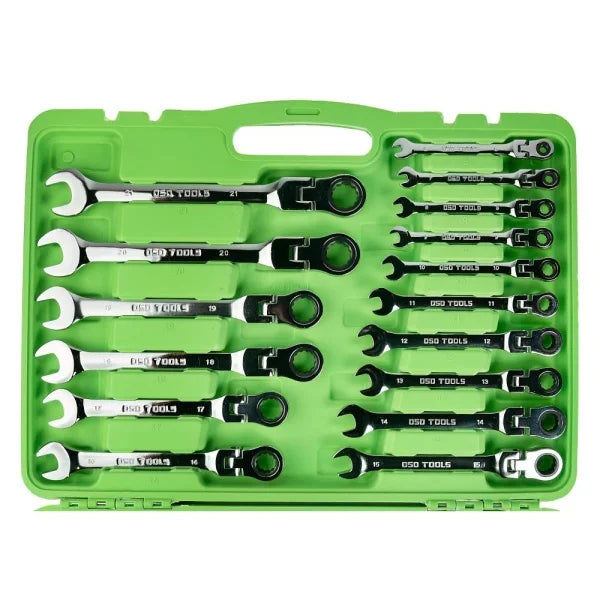 22PC METRIC FLEX GEAR RATCHET COMBINATION WRENCH SET DS1060