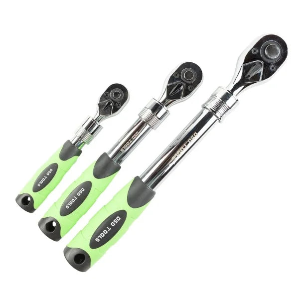 3PC EXTENDABLE RATCHET SET 1/4", 3/8" &amp;amp; 1/2" DRIVES DS1085