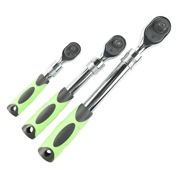 3PC EXTENDABLE RATCHET SET 1/4", 3/8" &amp;amp; 1/2" DRIVES DS1085