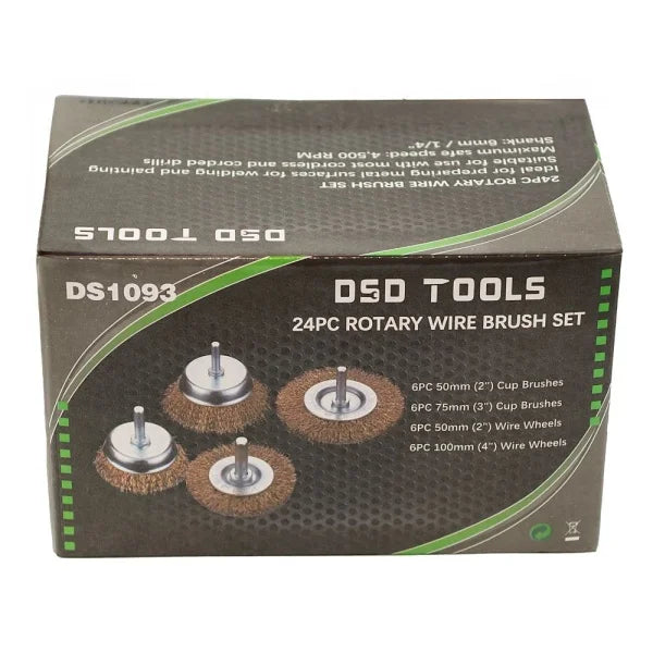 24PC ROTARY WIRE BRUSH SET DS1093