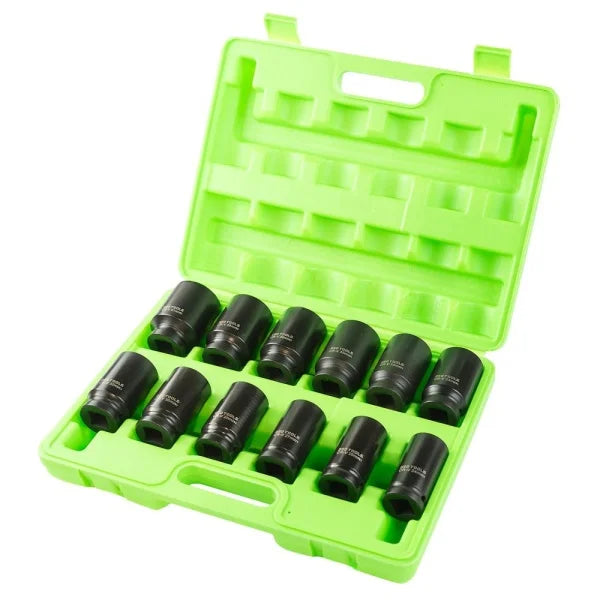 12PC 3/4" DR 6PT DEEP IMPACT SOCKETS METRIC DS1102