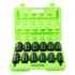 12PC 3/4" DR 6PT DEEP IMPACT SOCKETS METRIC DS1102