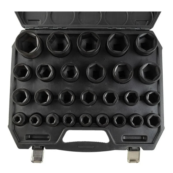27PC 3/4" DR 6PT IMPACT SOCKET SET DS1104