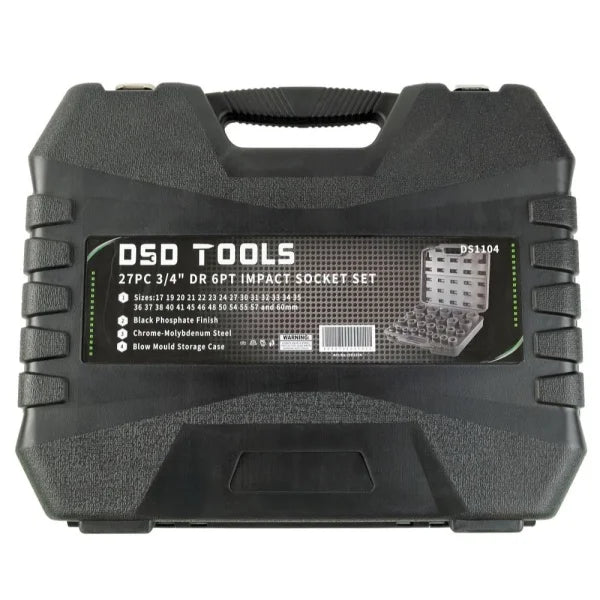 27PC 3/4" DR 6PT IMPACT SOCKET SET DS1104