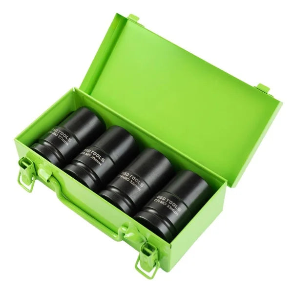 4PC 1" DRIVE 6PT DEEP IMPACT SOCKET SET DS1106