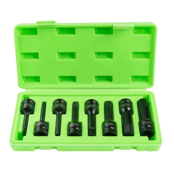 8PC 1/2" DR IMPACT HEX BIT SOCKETS DS1108